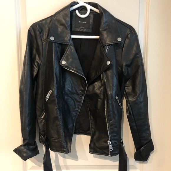 Elodie Jackets Coats Leather Moto Jacket Poshmark